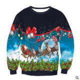 2018 UGLY CHRISTMAS SWEATER Vacation Santa Elf Funny Womens Men Sweaters Gogoboi Unisex Men Women Tops Autumn Winter Clothing
