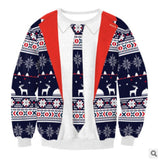 2018 UGLY CHRISTMAS SWEATER Vacation Santa Elf Funny Womens Men Sweaters Gogoboi Unisex Men Women Tops Autumn Winter Clothing